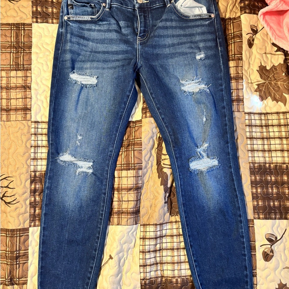 Distressed Blue Women's Jeans